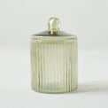 Large Arlo Ribbed Glass Canister