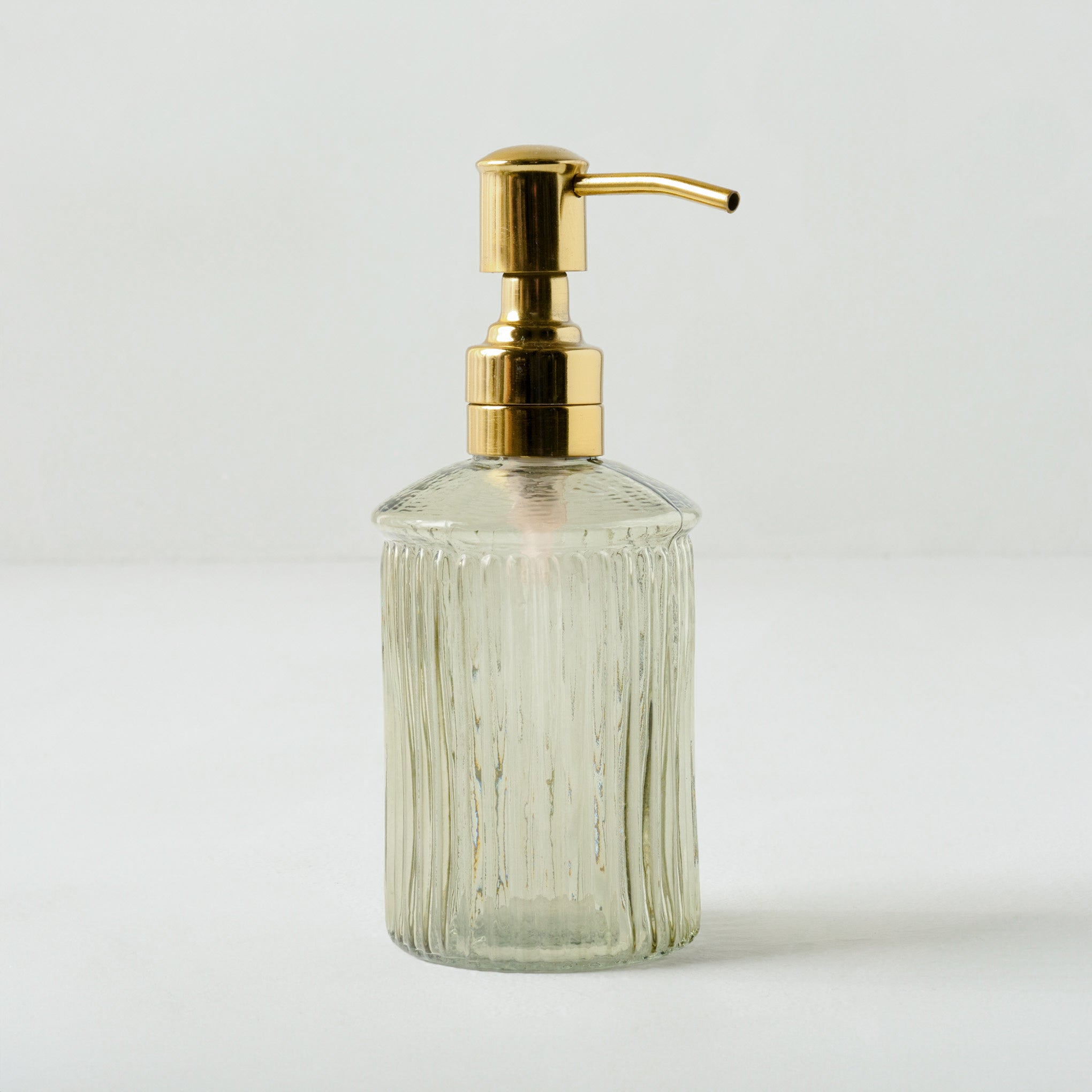 Arlo Ribbed Glass Soap Dispenser