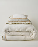 Clemence Block Print Duvet shown with sham