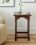 Barley Twist Accent Table styled
