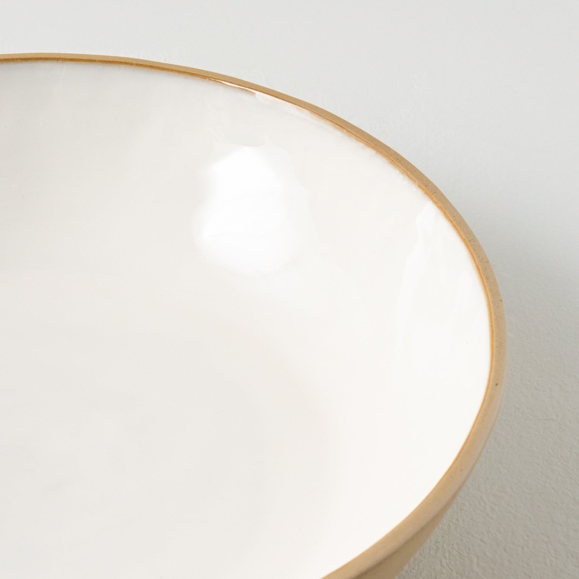 Stone White Lakelynn Serving Bowl up close