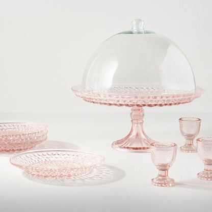 Ellis Vintage-Inspired Cake Stand with Dome shown with other Ellie items