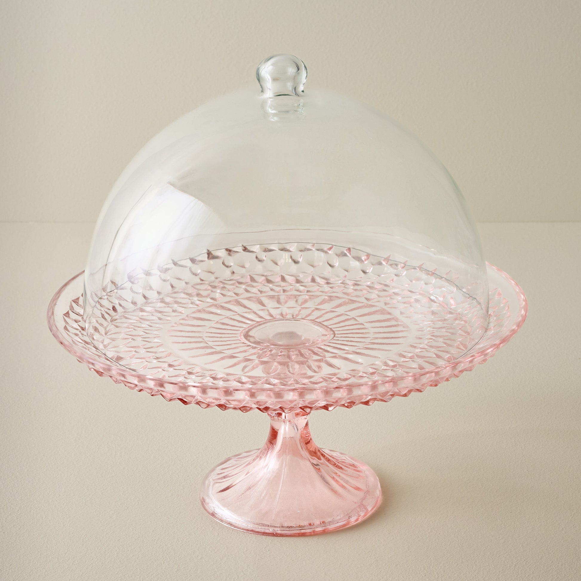 Ellis Vintage-Inspired Cake Stand with Dome