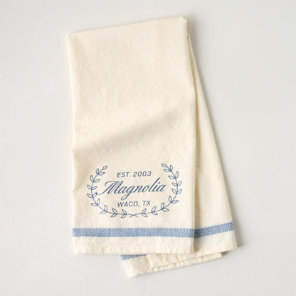 Magnolia Est. Blue Tea Towel
