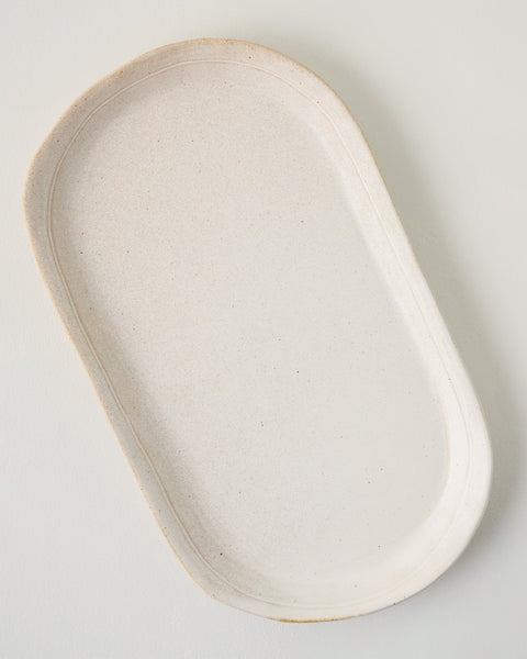 French White Serving Tray