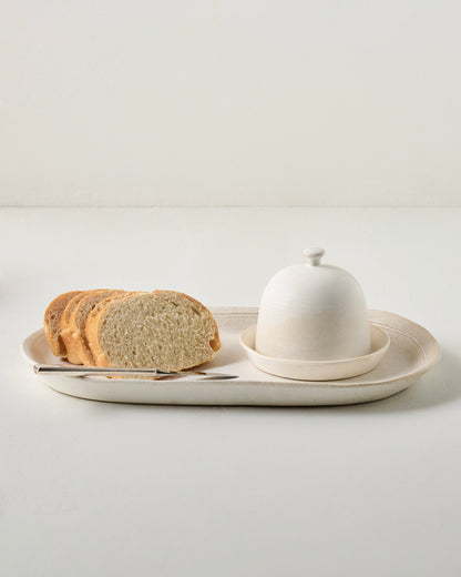 French White Serving Tray