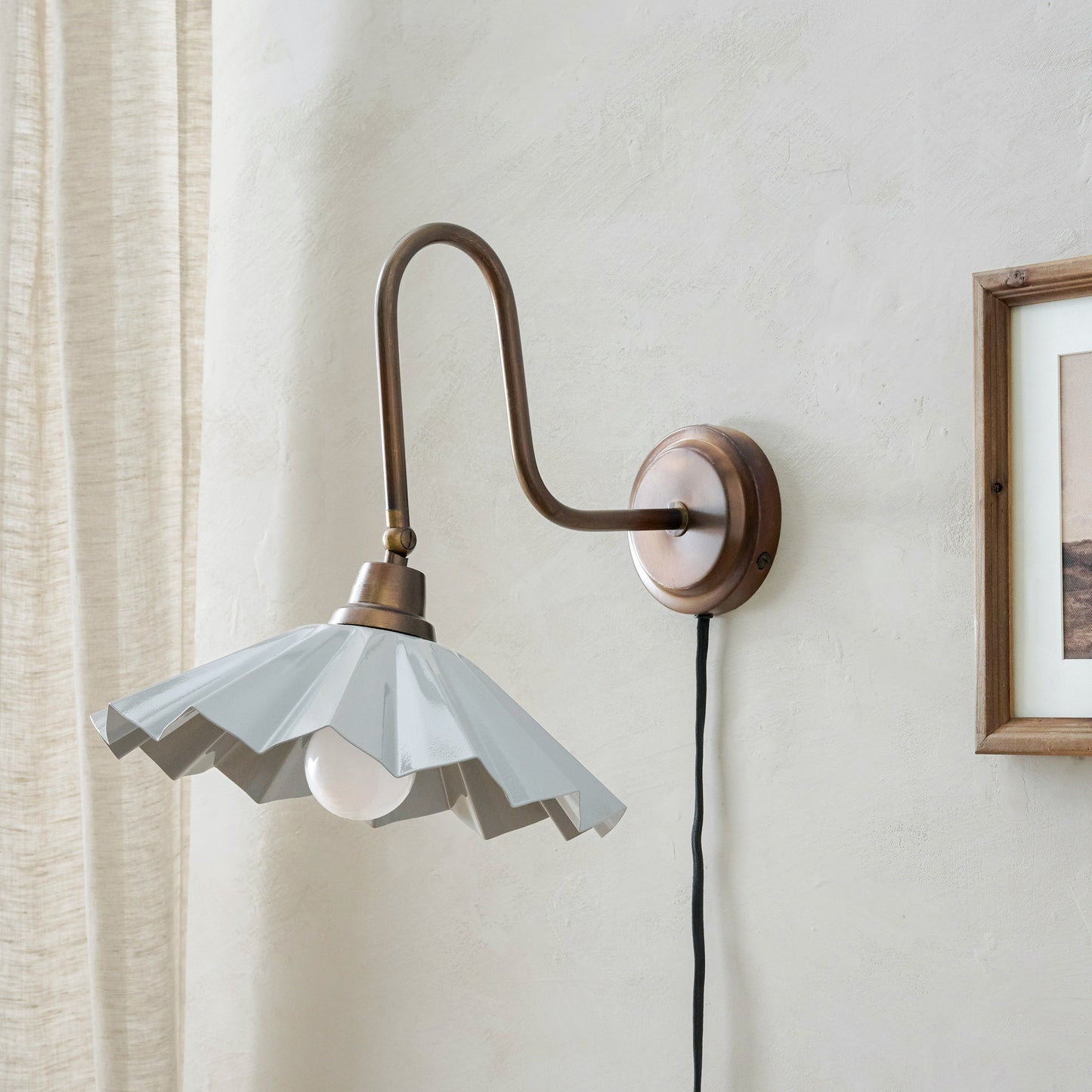 Blue Enamel Winston Wall Lamp