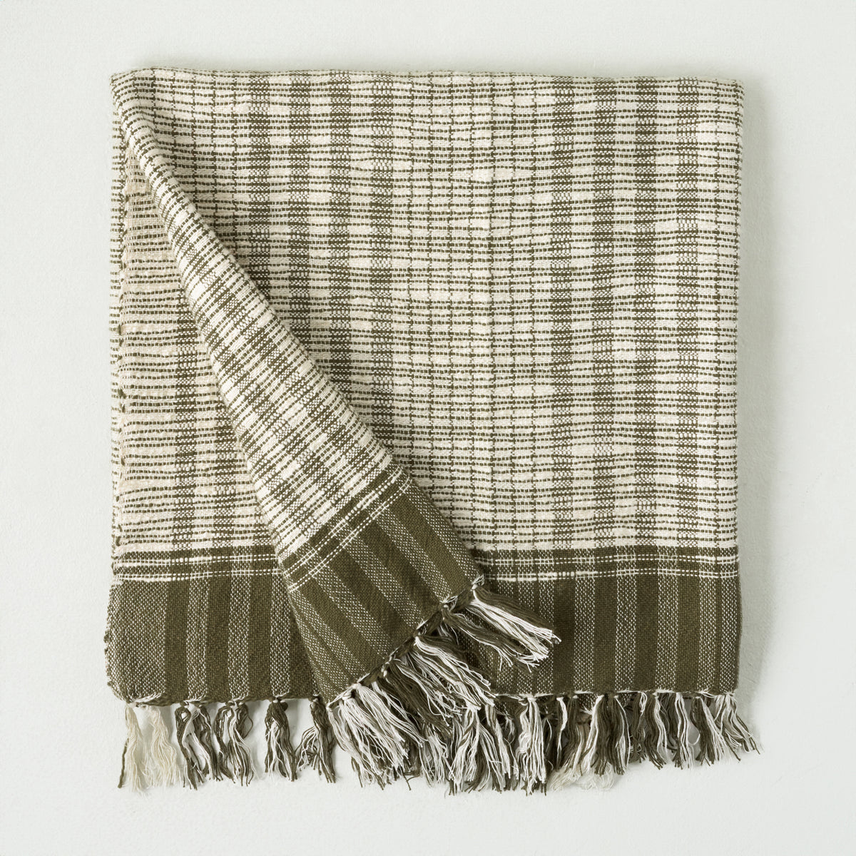 Green Merrill Plaid Throw