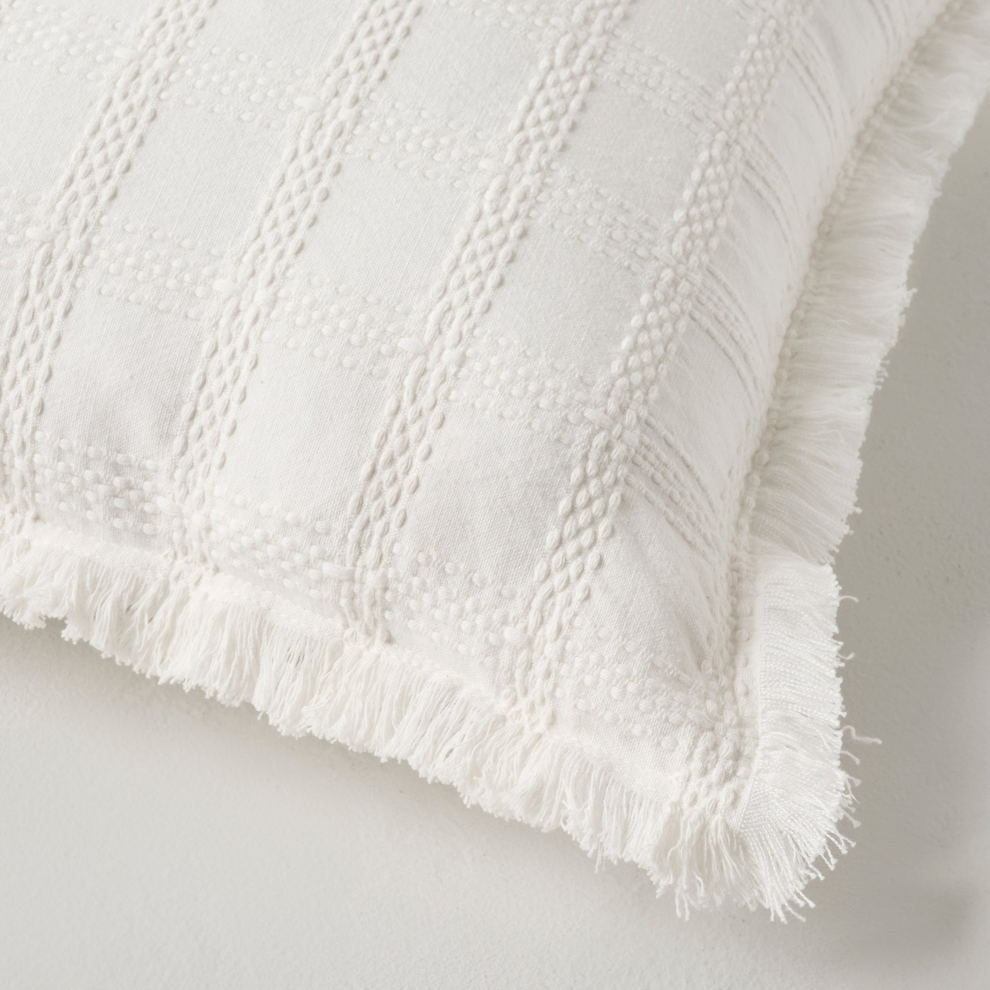 Harper Textured Grid Pillow