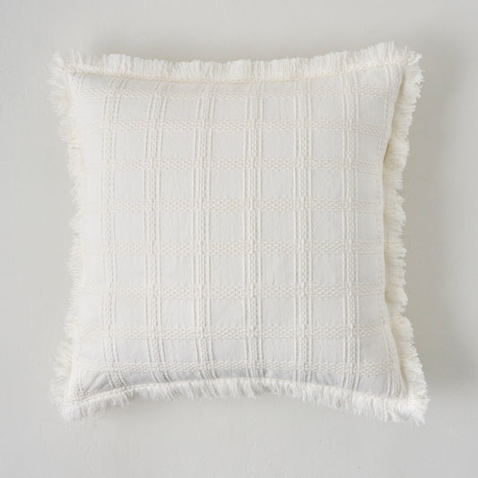 Harper Textured Grid Pillow