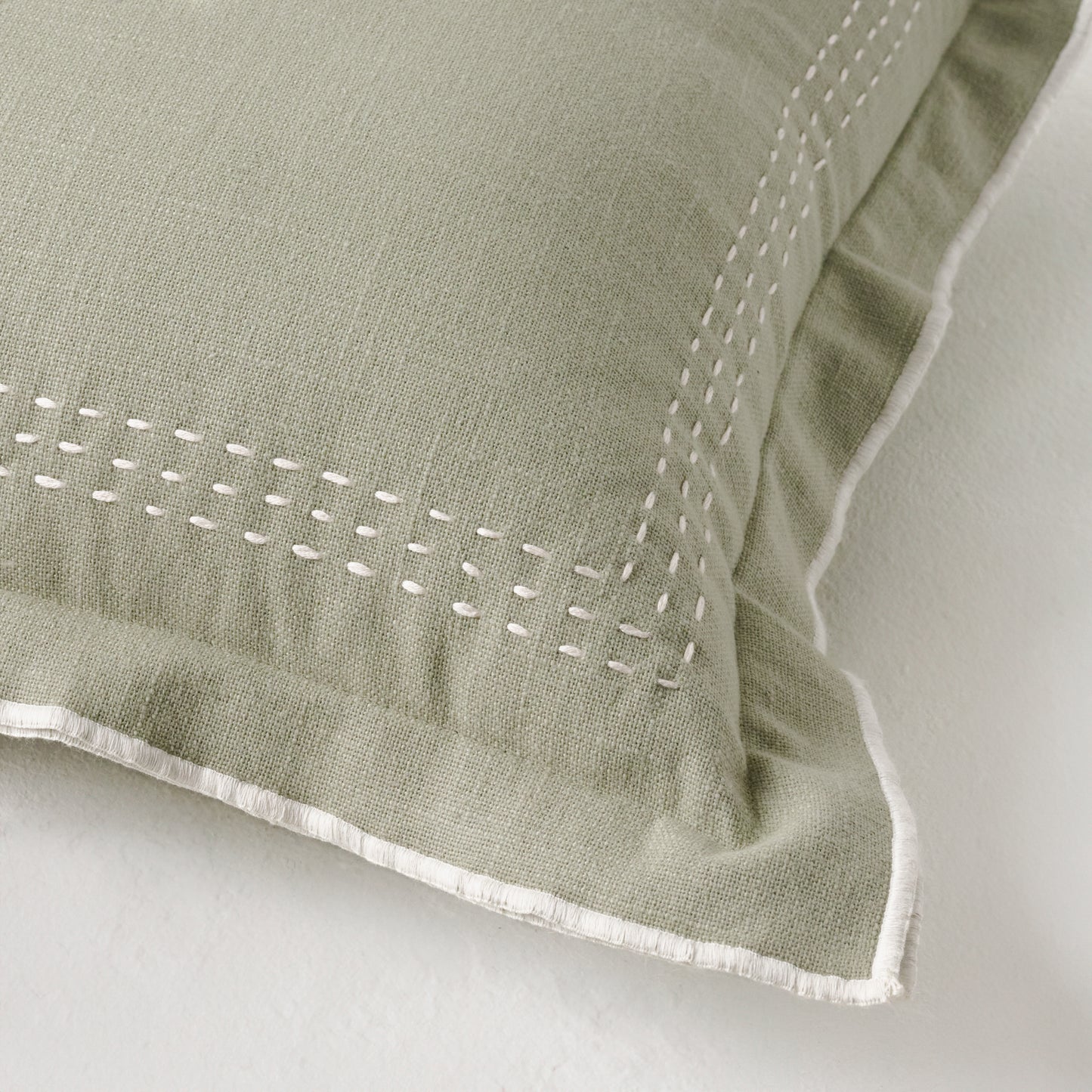 Seagrass Felix Embroidered Pillow