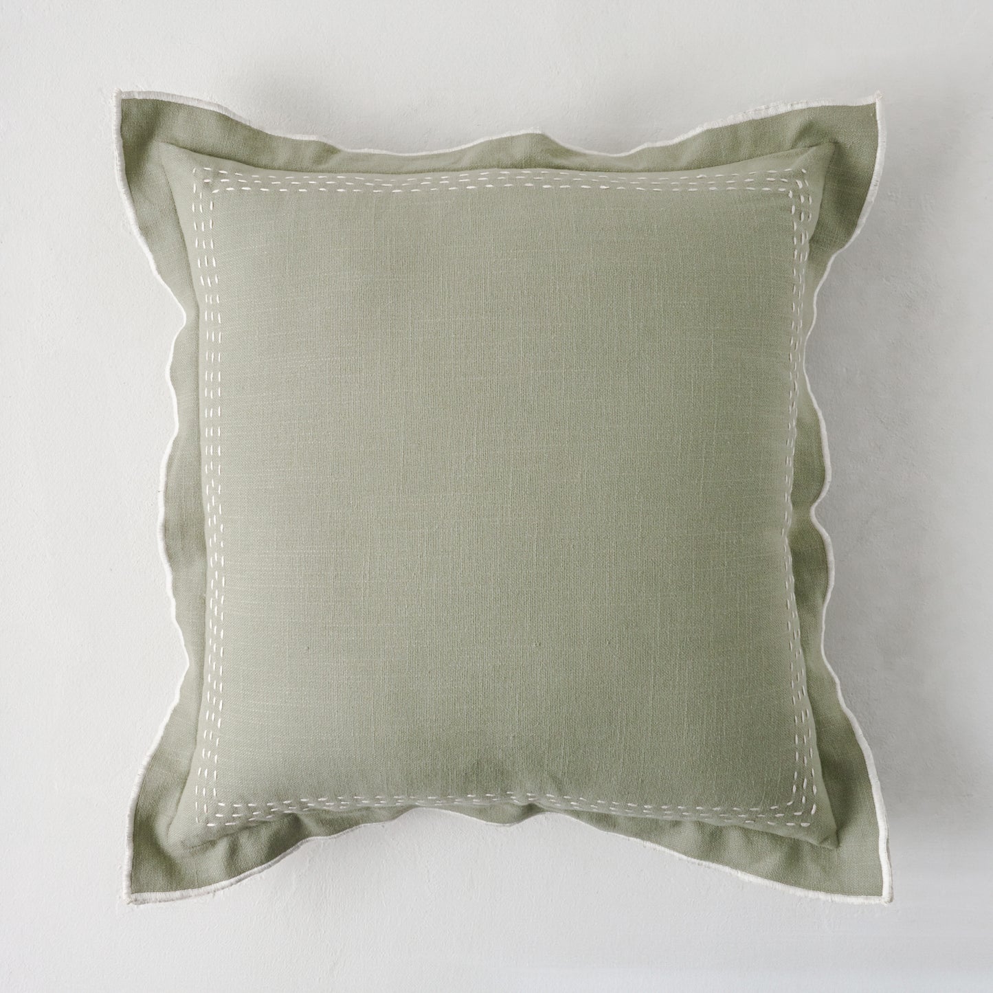 Seagrass Felix Embroidered Pillow