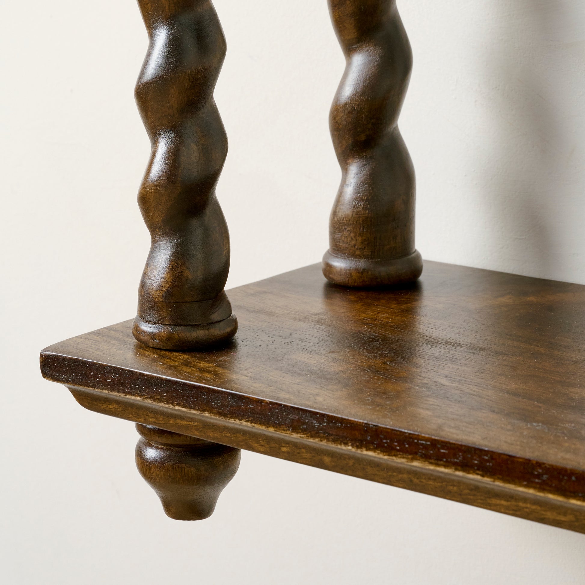 Barley Twist Wooden Shelf bottom shelf