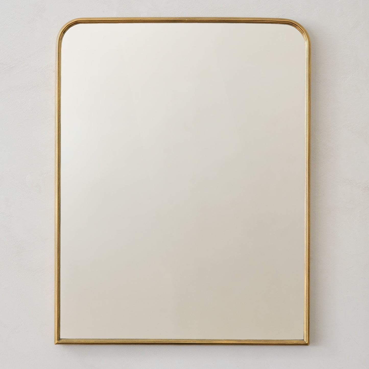 Collin Ribbed Brass Vanity Mirror