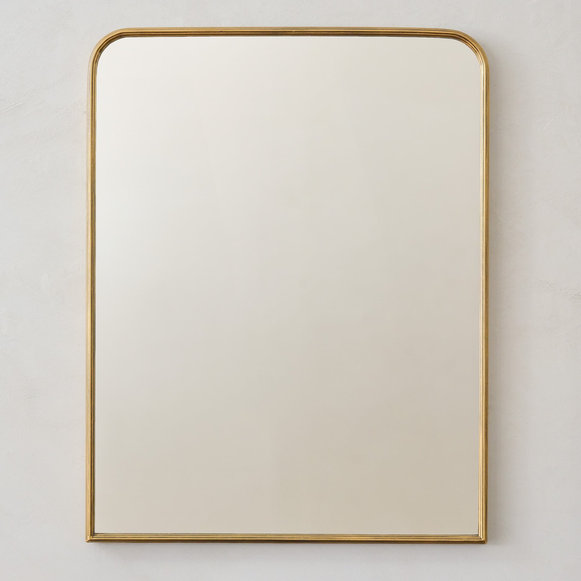 Collin Ribbed Brass Vanity Mirror