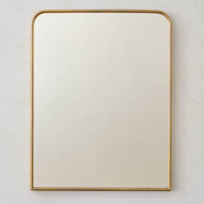 Collin Ribbed Brass Vanity Mirror