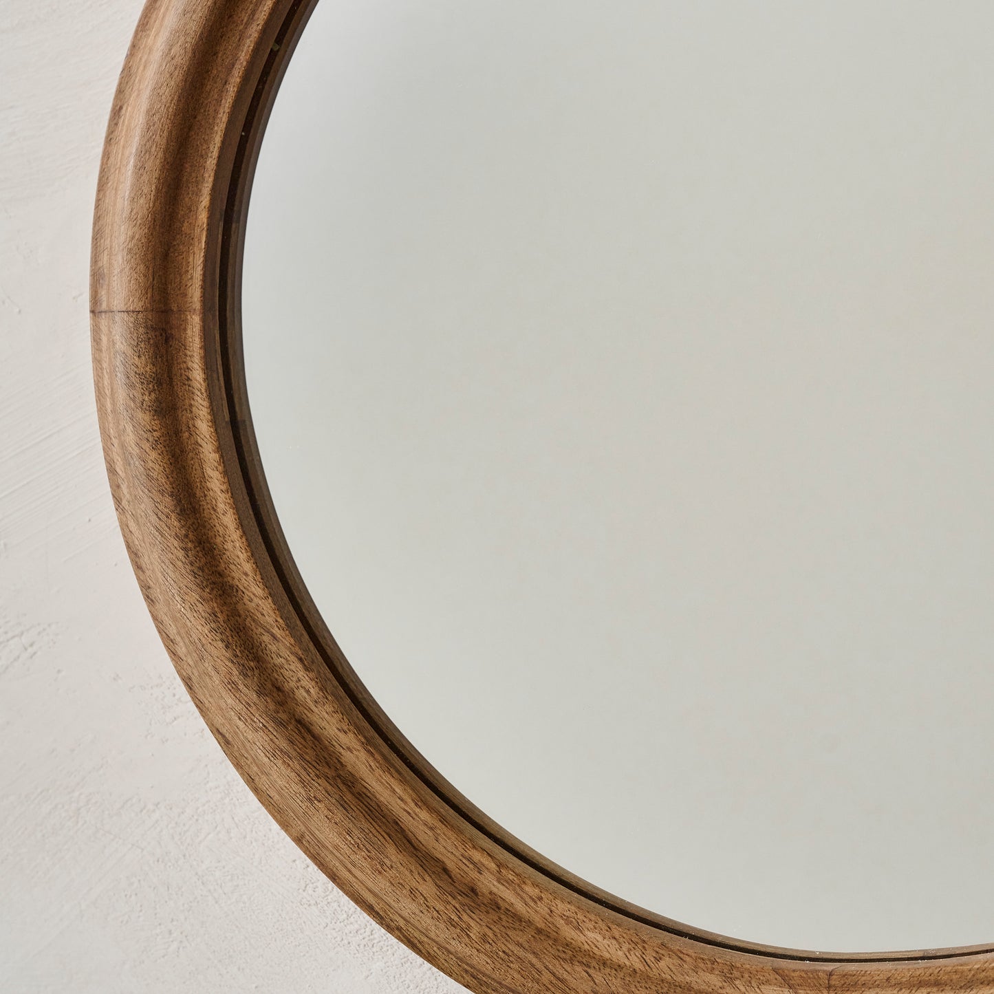 Wood Framed Harlow Accent Mirror up close