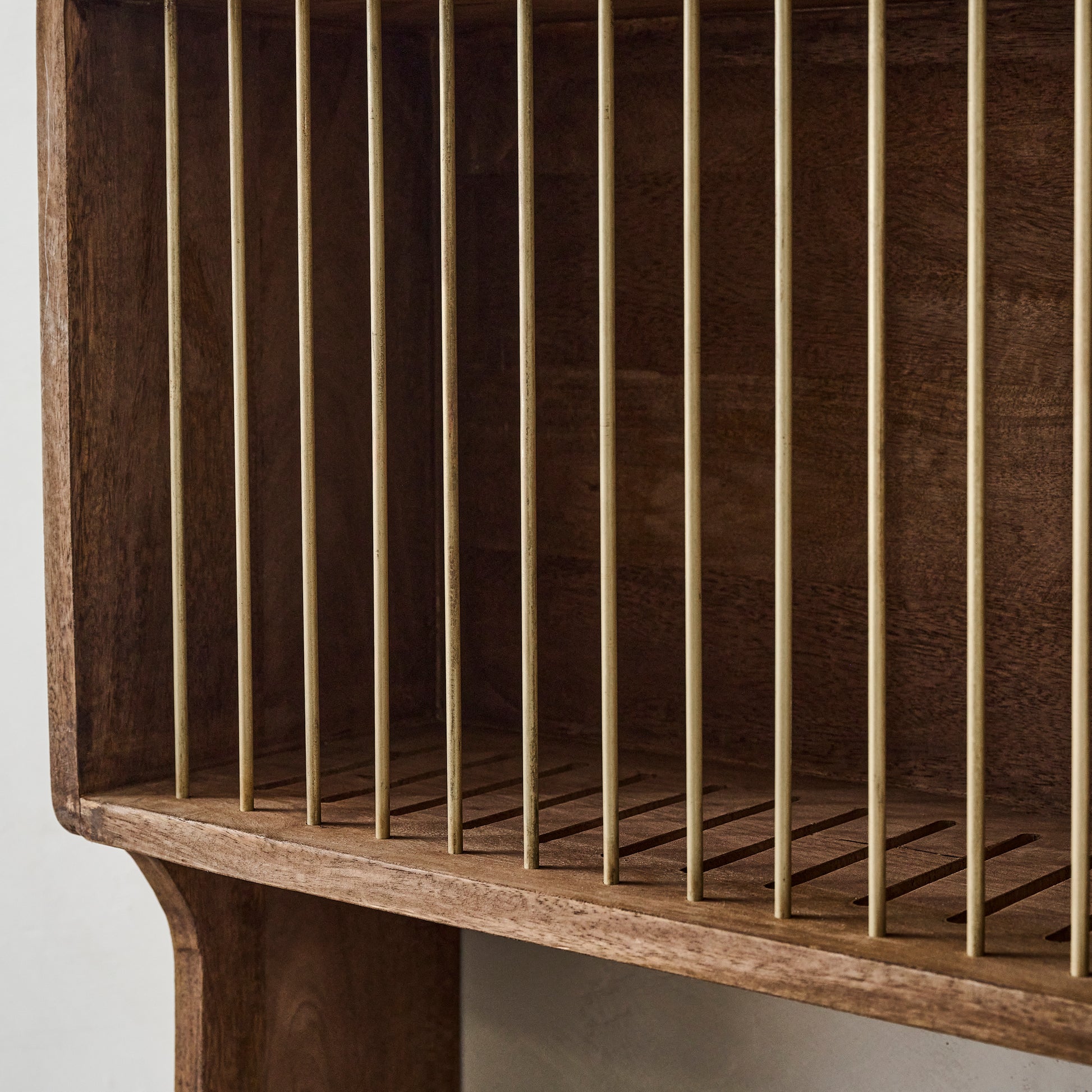 Quinn Wooden Dish Cabinet
rack up close