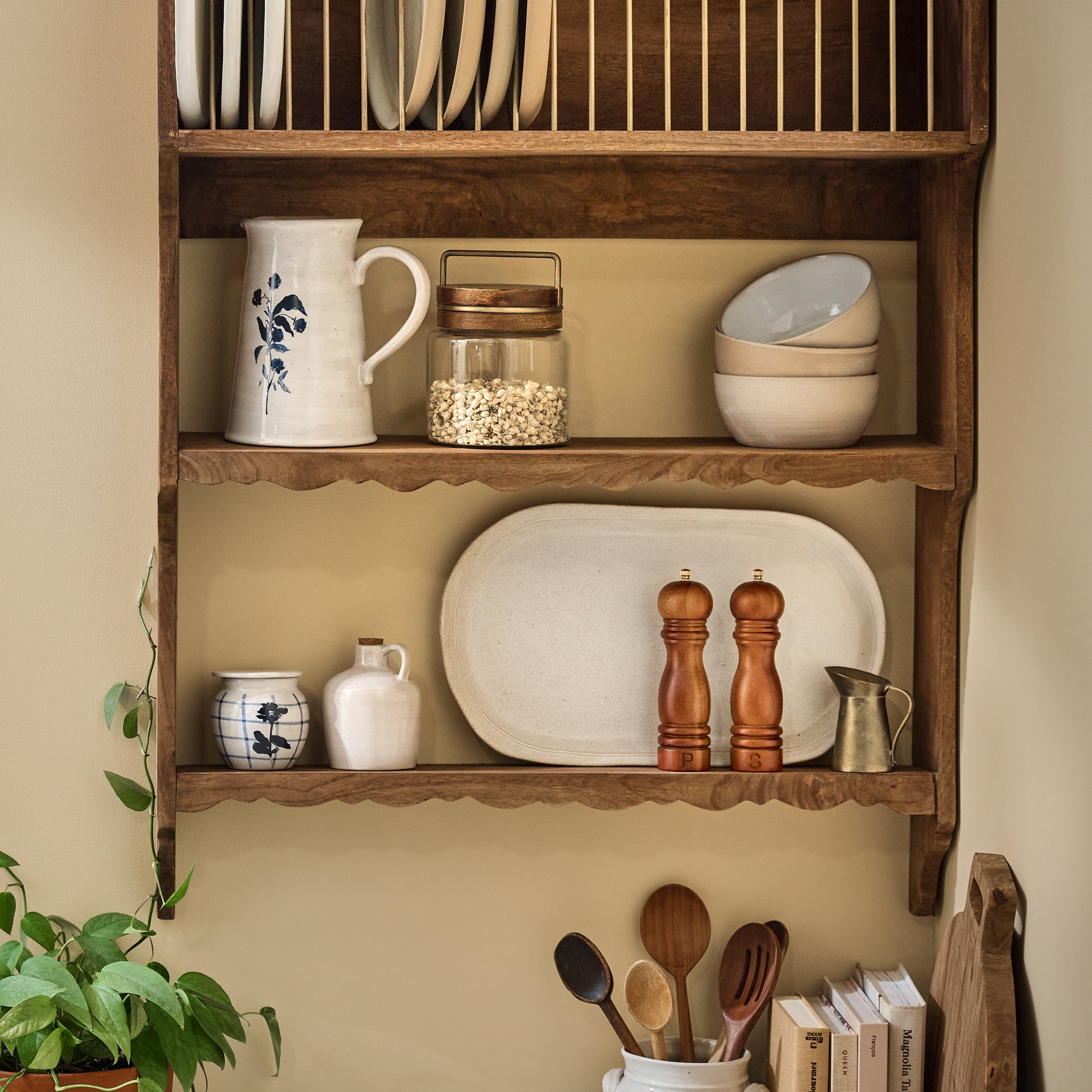 Quinn Wooden Dish Cabinet