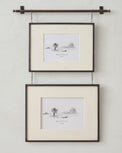 Colleen Antique Bronze Rail Double Picture Frame