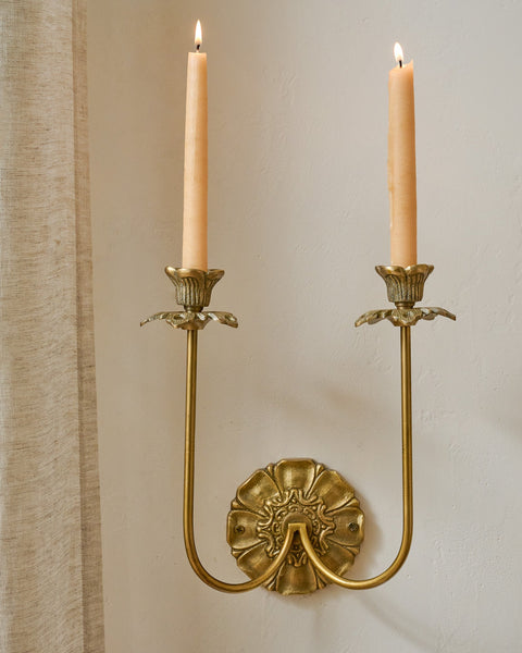 Adeline Antique Brass Double Wall Sconce