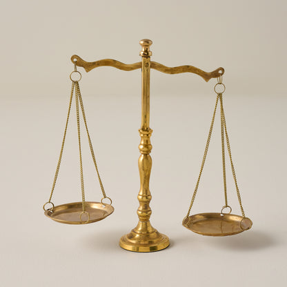 Solid Brass Bookshelf Scale