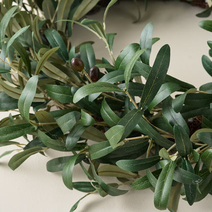 Olive Leaf Wreath up close