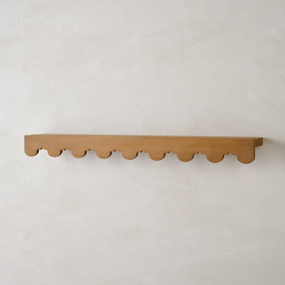 Large Linnea Antiqued Wood Picture Ledge
