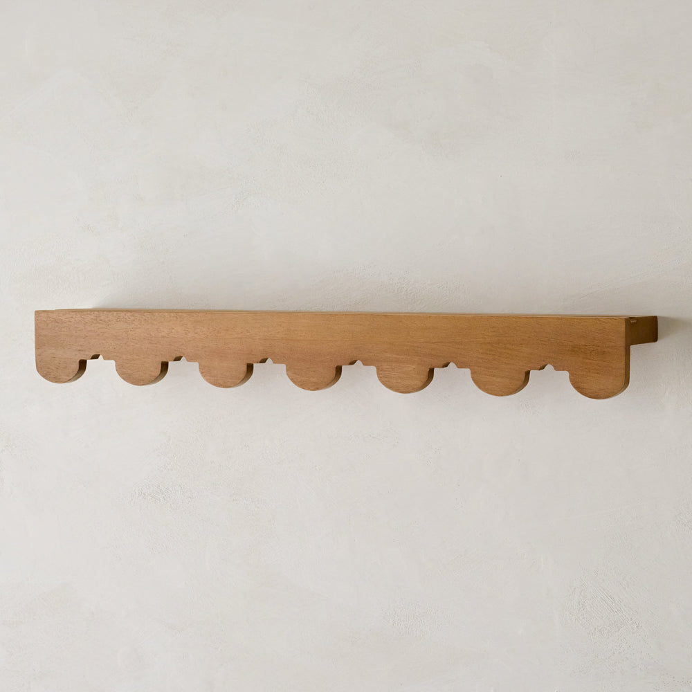 Small Linnea Antiqued Wood Picture Ledge