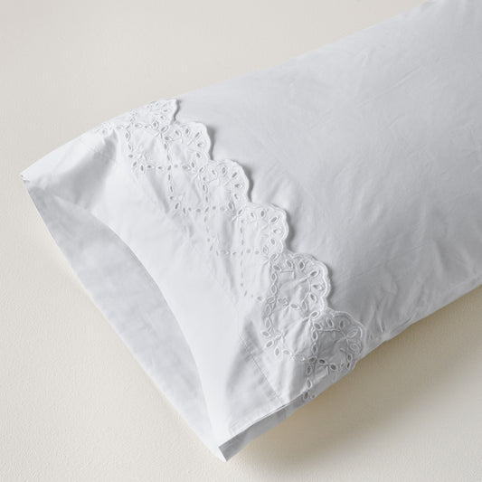 Eyelet Scallop Edge pillow