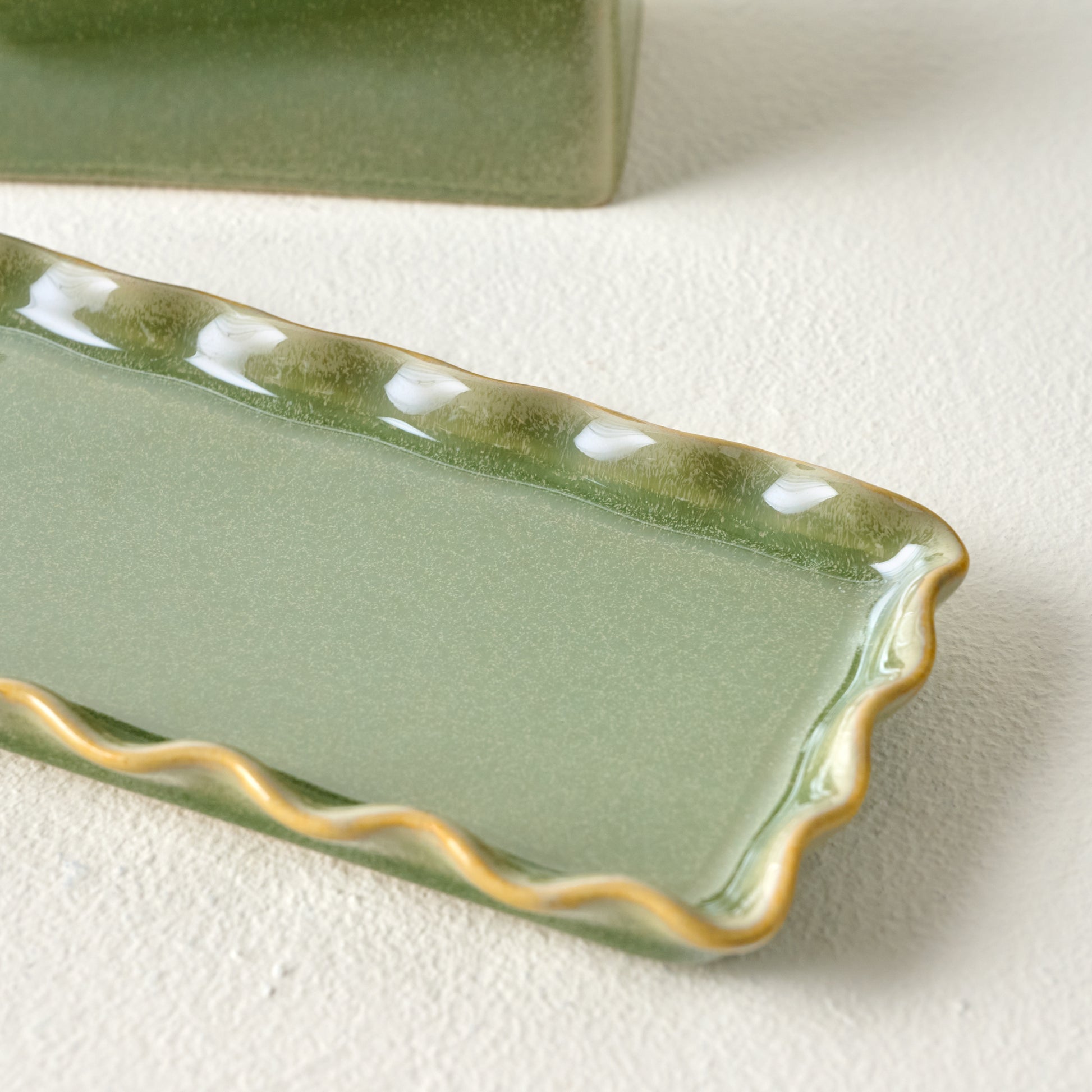 Margaret Vintage-Inspired Butter Dish up close