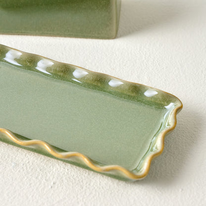 Margaret Vintage-Inspired Butter Dish up close