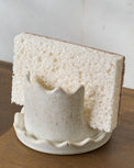 French White Sponge Keeper shown with sponge