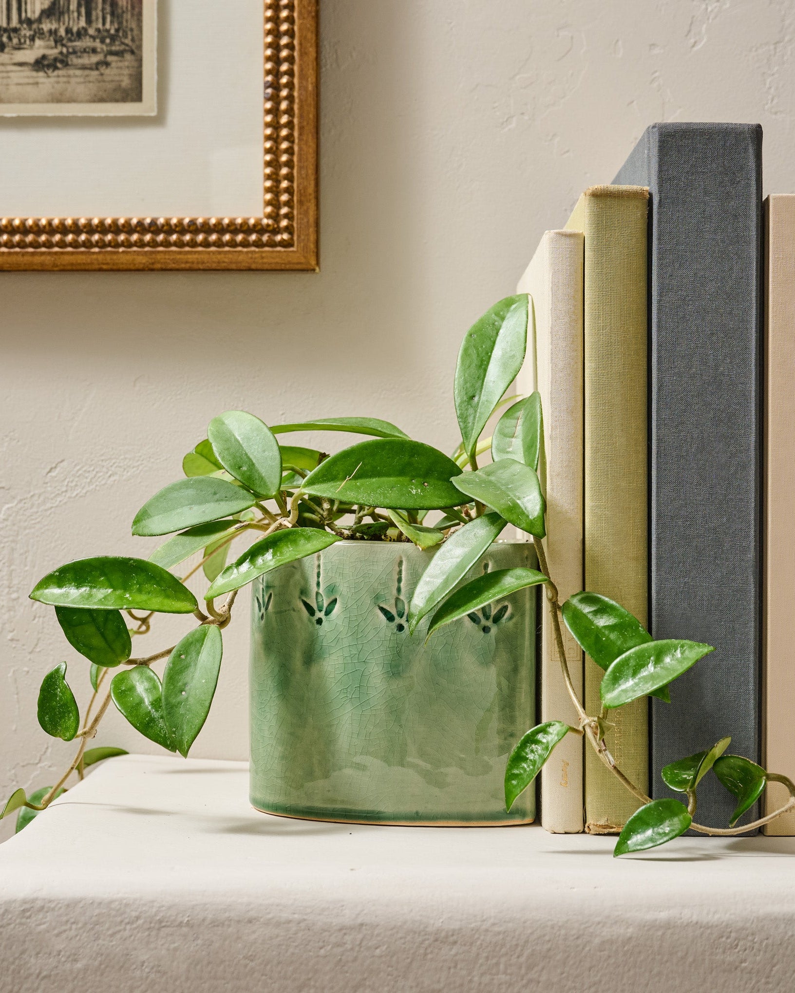 Floral Debossed Bookends