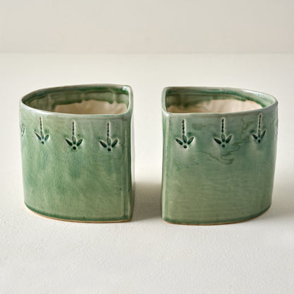 Floral Debossed Bookends