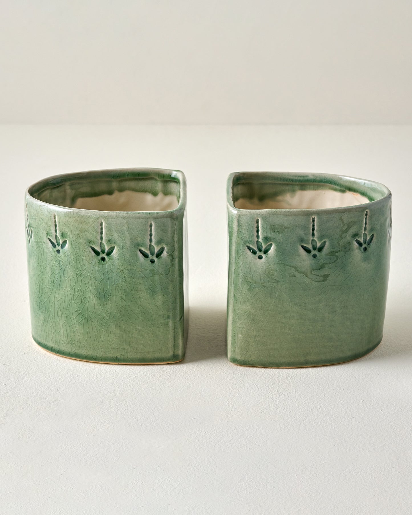 Floral Debossed Bookends