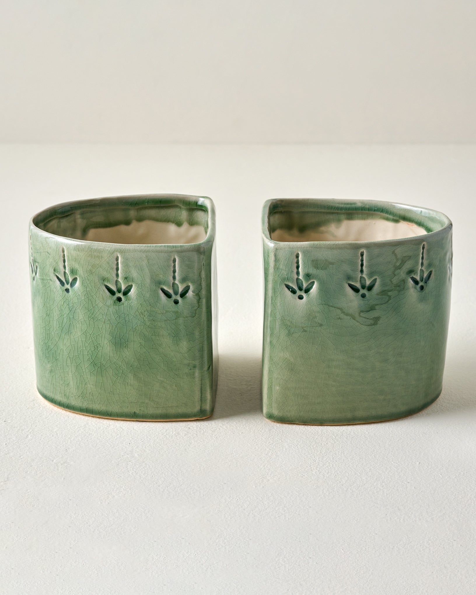 Floral Debossed Bookends