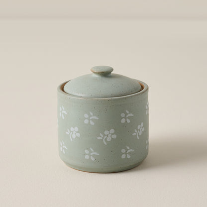 Small Emilie Floral Painted Canister