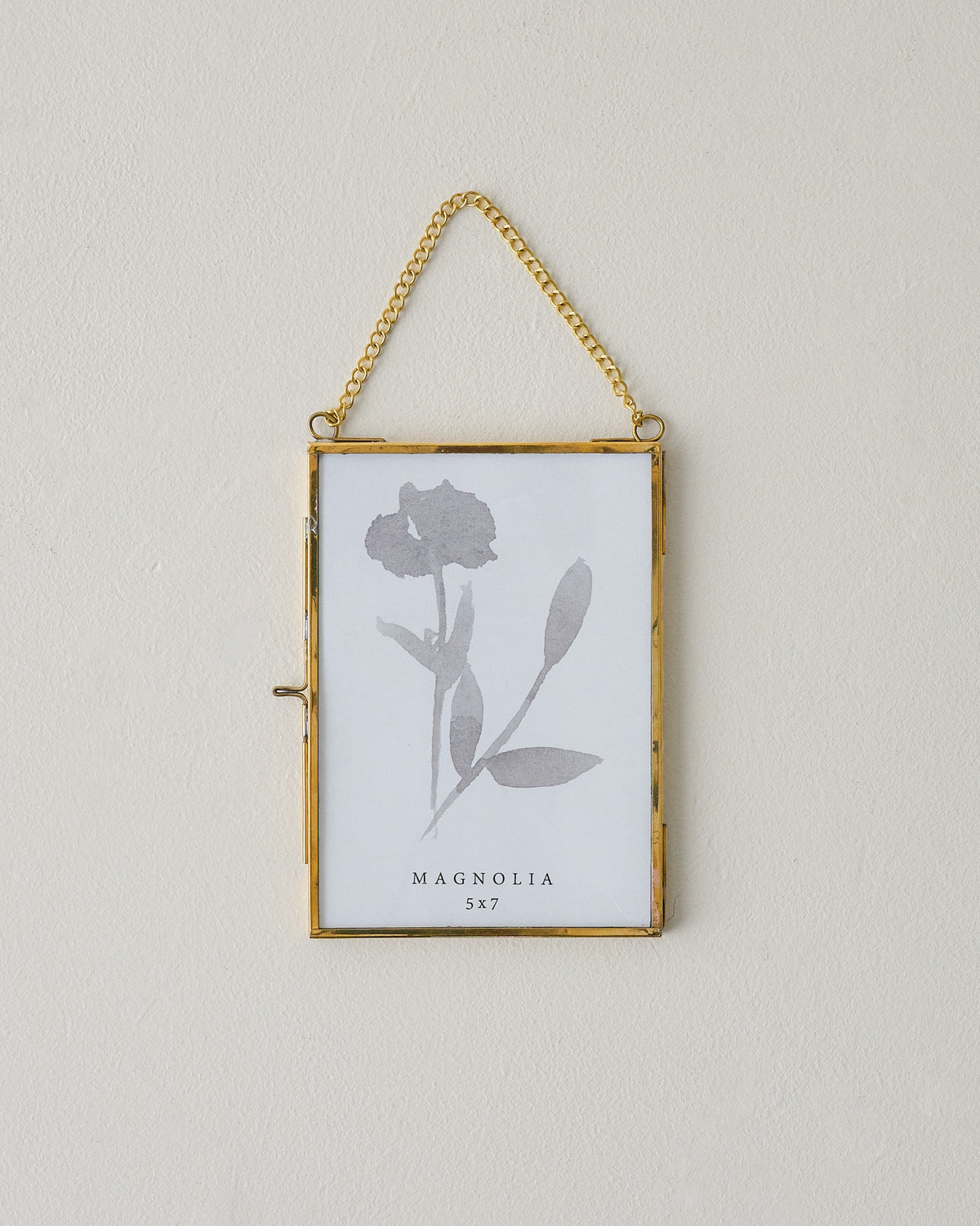 5x7 Josie Hanging Brass Photo Frame