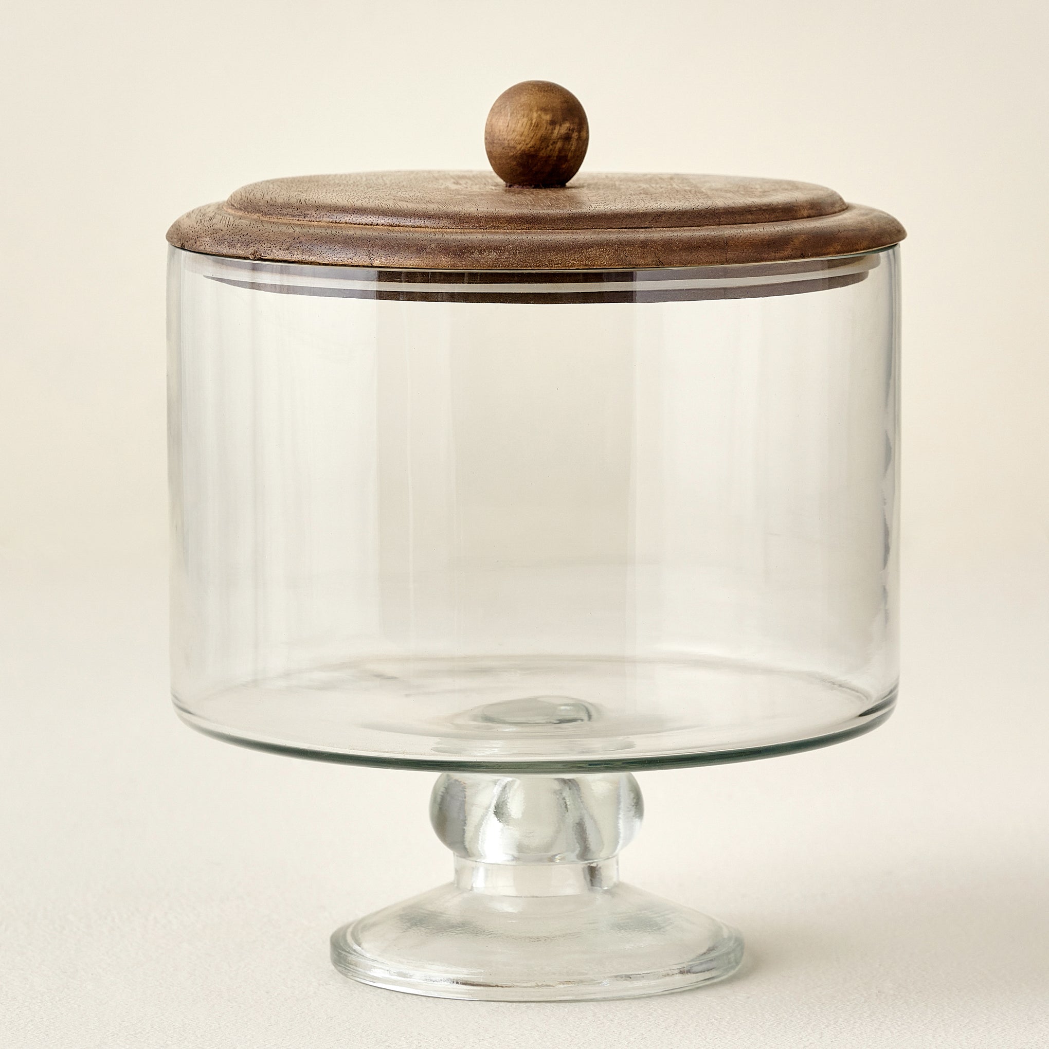 Wood + Glass Trifle Dish
