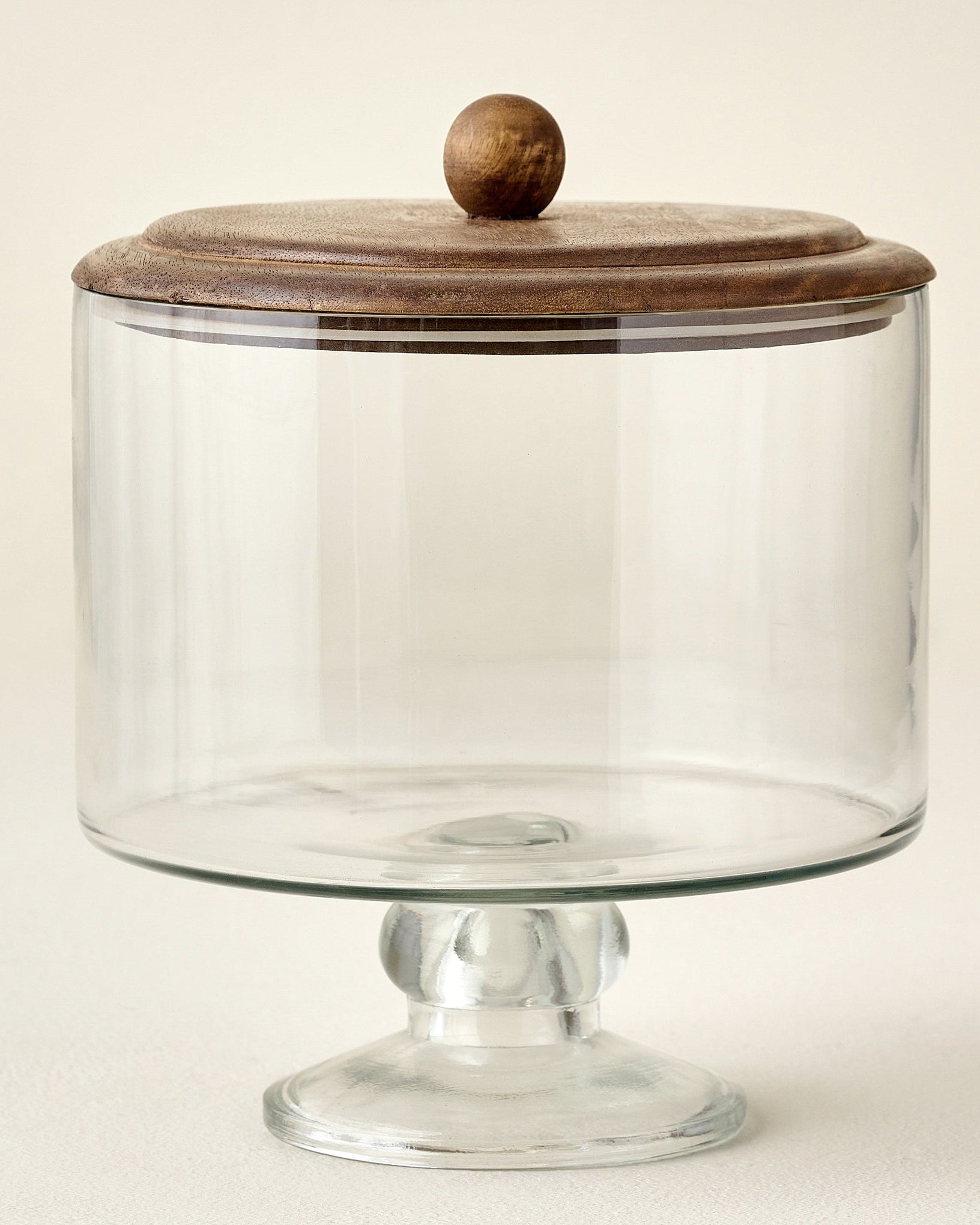 Wood + Glass Trifle Dish