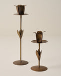 Forged Tulip Taper Holders