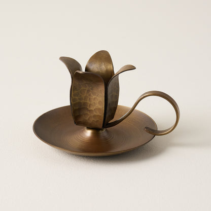 Forged Tulip Chamberstick