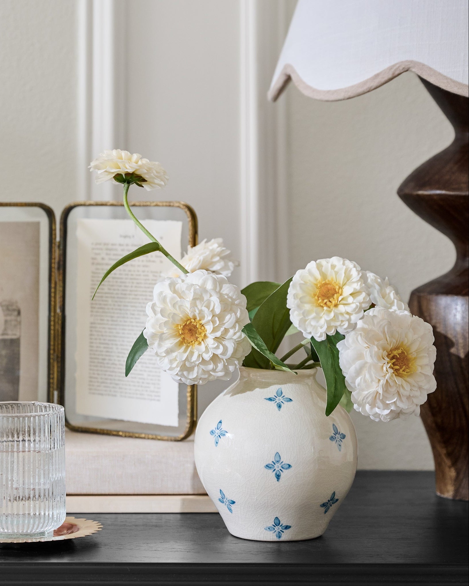 Real Touch Zinnia Stem – Magnolia