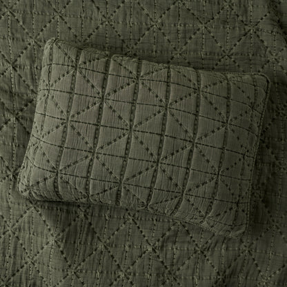 Sutton Winter Moss Matelasse Sham