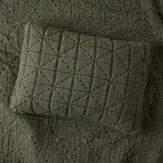 Sutton Winter Moss Matelasse Sham