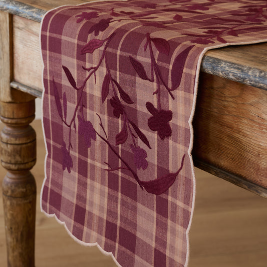 Maisley Floral Grid Table Runner