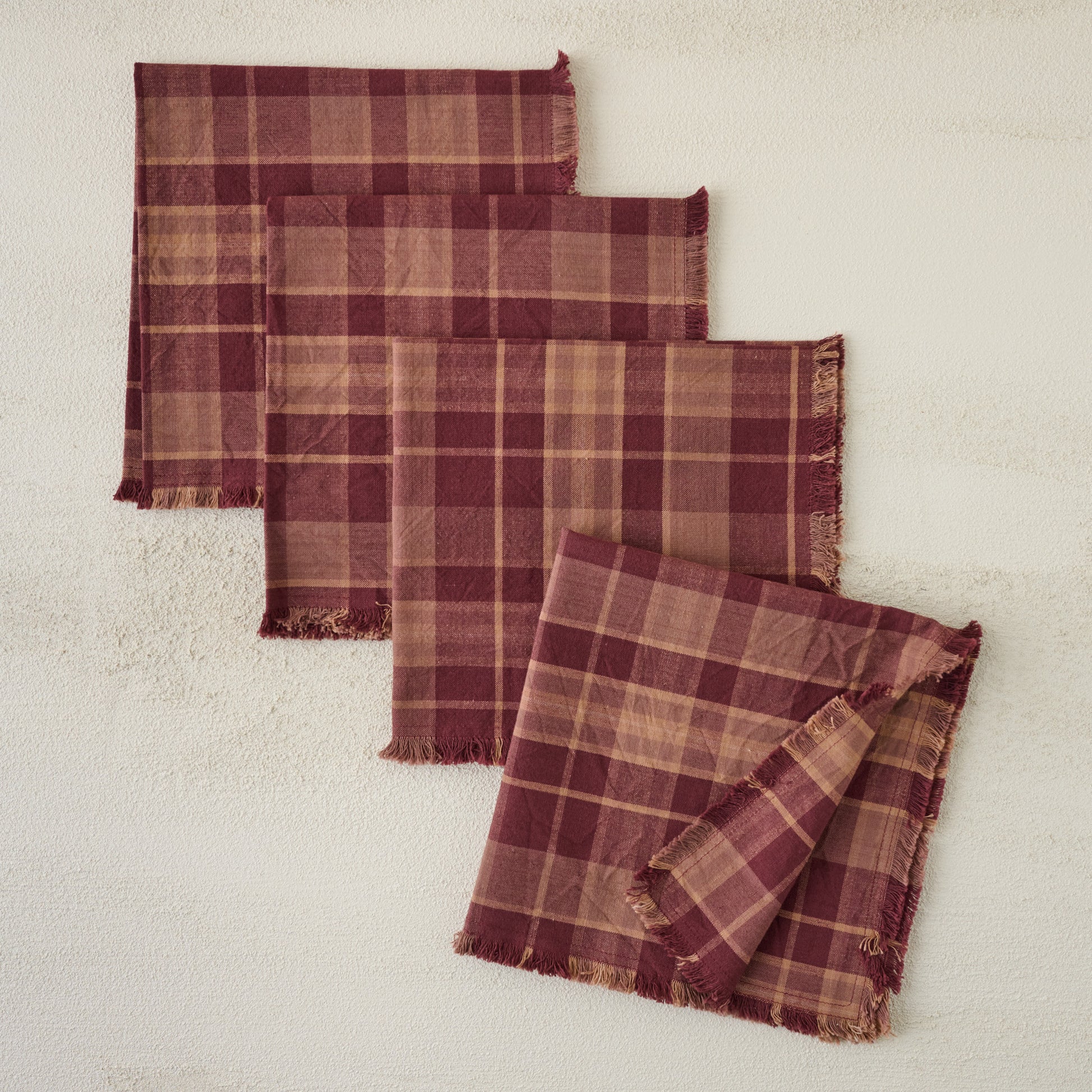 Maisley Plaid Napkin Set of Four