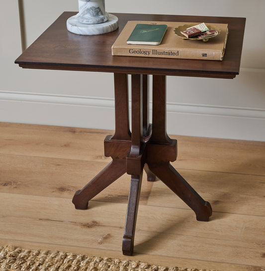 Amelie Vintage Inspired Side Table shown styled