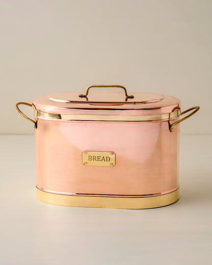 Magnolia Copper Bread Box